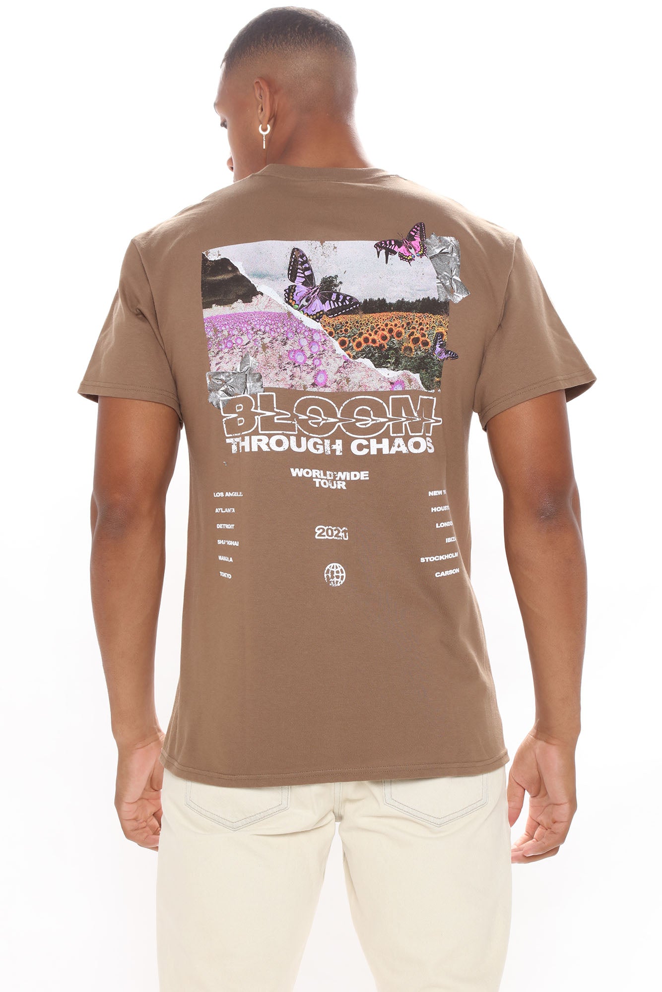 Bloom World Tour Short Sleeve Tee - Brown
