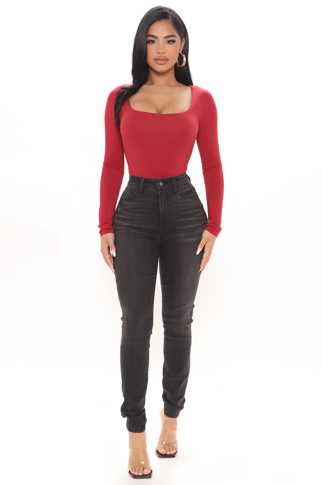 Lights Out High Rise Booty Lifting Skinny Jeans - Black Sale