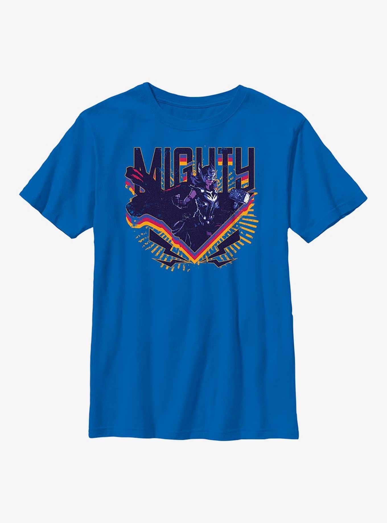 Marvel Thor: Love And Thunder Mighty Thor Triangle Badge Youth T-Shirt Hot On Sale