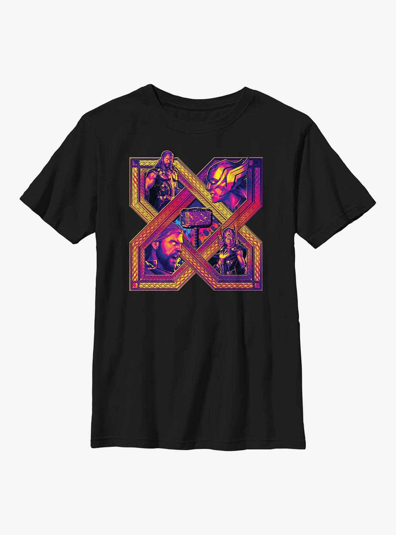 Marvel Thor: Love And Thunder X Lockup Youth T-Shirt Clearance Sale