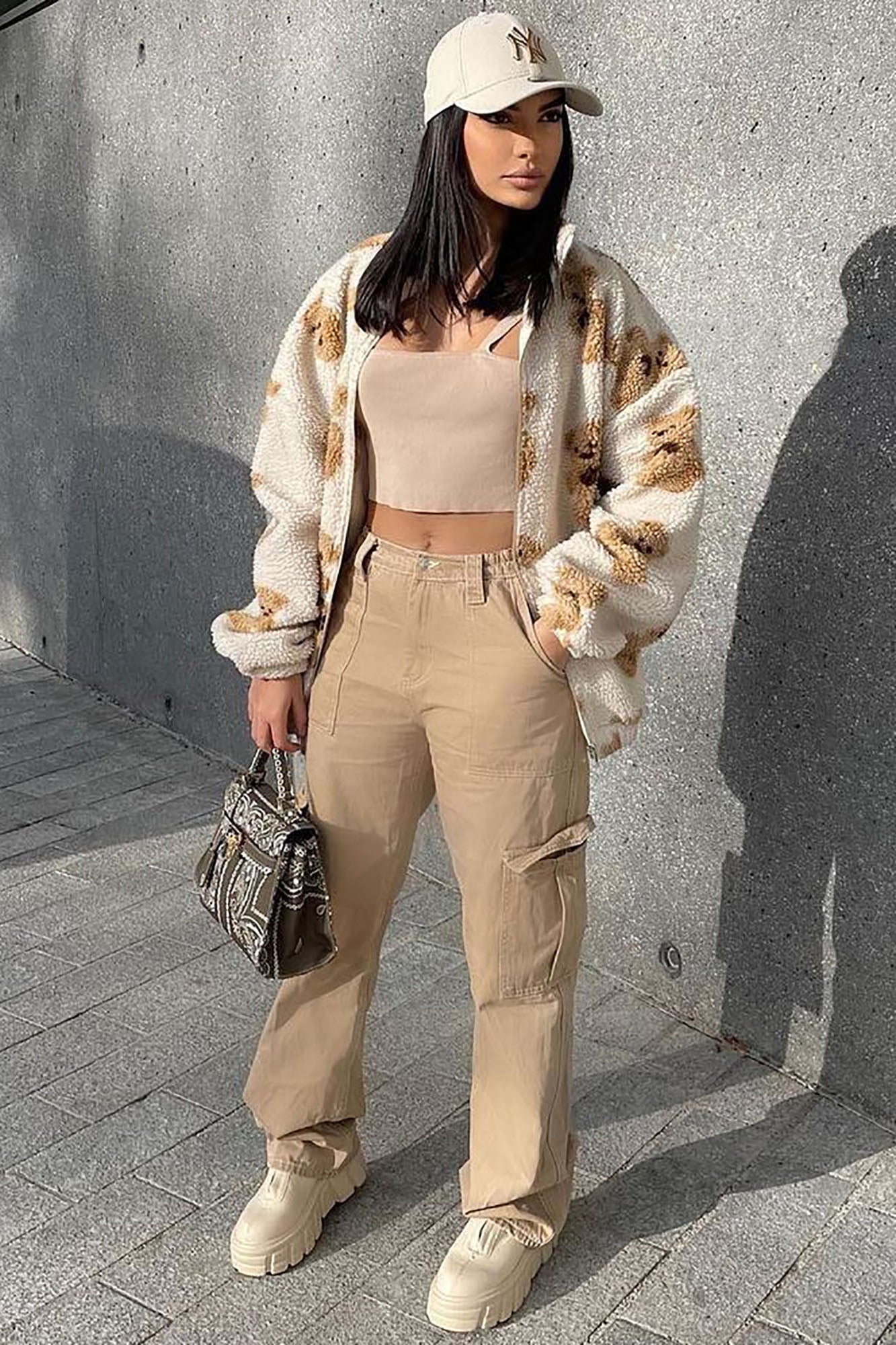 Let's Take An Adventure Jacket - Ivory/combo Online Hot Sale